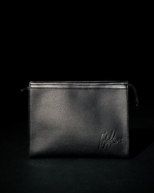 SIGNATURE TOILETRY BAG - BLACK